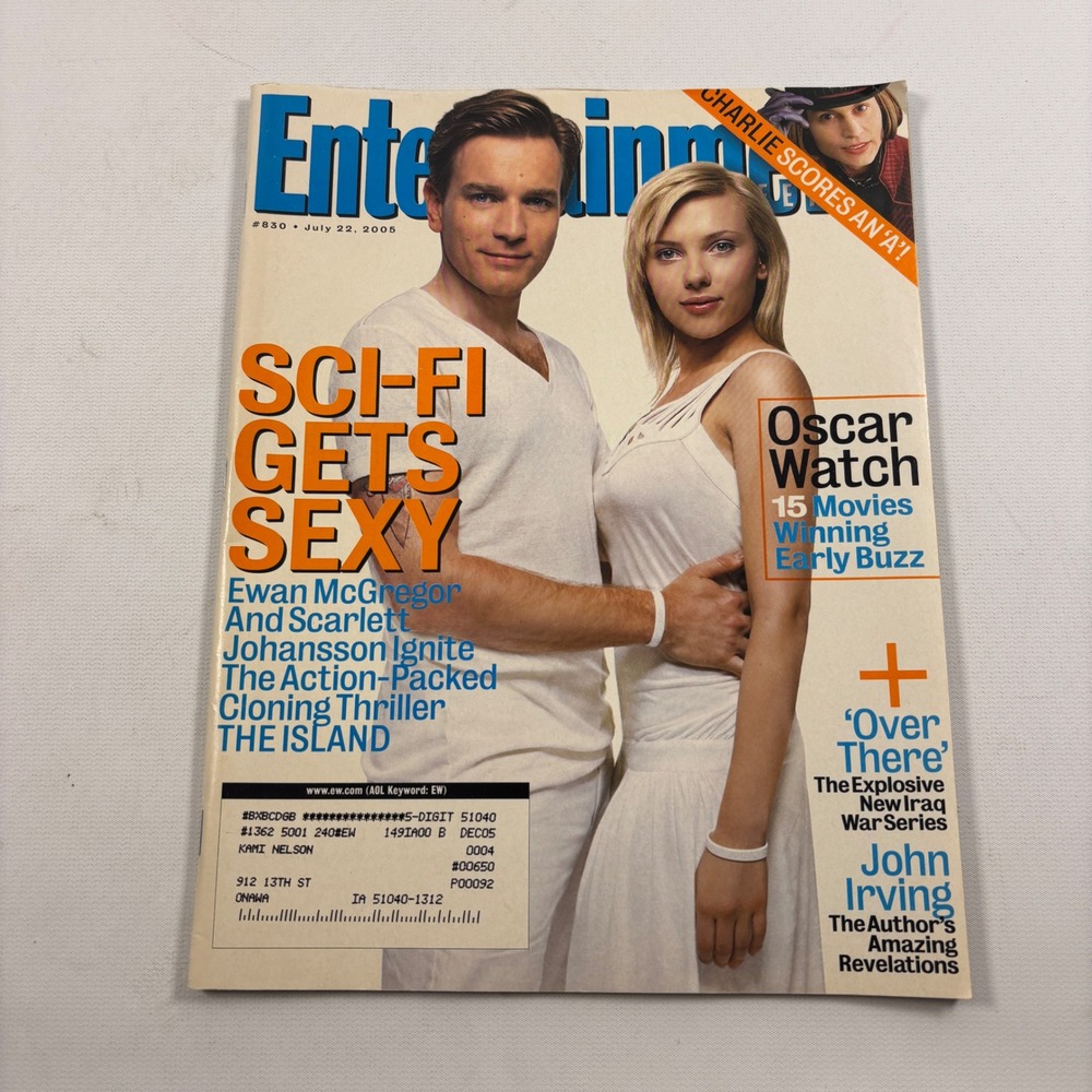 Entertainment Weekly July 22 2005 Scarlett Johansson Ewan McGregor The Island